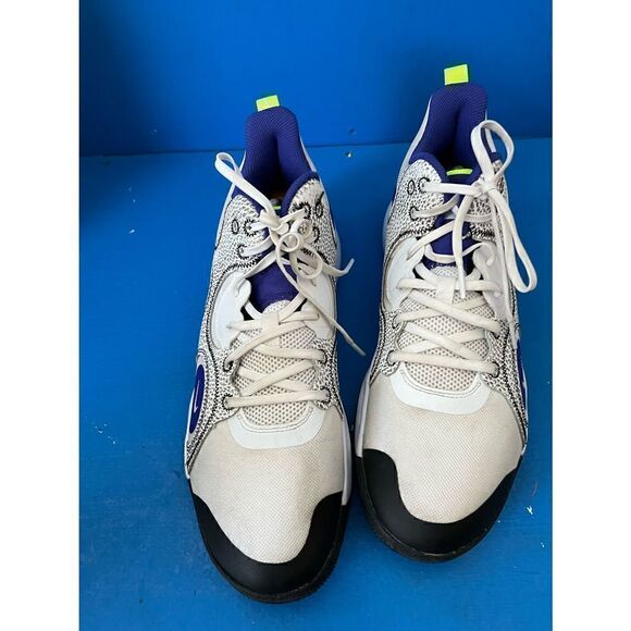 Nike Fly By Mid 2 White/Dark Obisdian Men's Basketball Shoes Size 10.5 B Grade - Picture 4 of 6